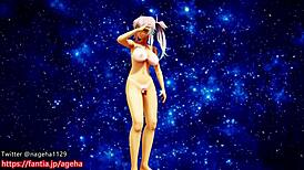 I'm kanon dancing nude on sand planet with big tits