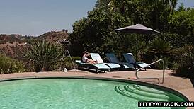 Squirting on Nina North's Perfect Tits