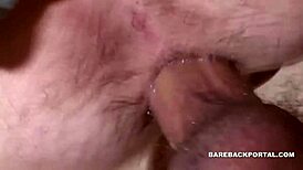 Wanna join this amazing gay bareback 3-way?