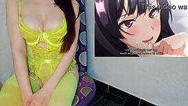 Su amiga ahora tiene la tetas mas grandes y no se resiste - hentai asijai no chiru