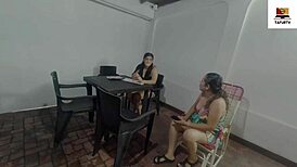 The lesbian neighbor came over and sucked my pussy really hard. Best moments from that webcam session.