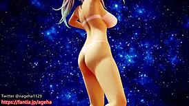 I'm kanon dancing nude on sand planet with big tits