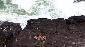 Hey, check these wet lesbian games happening in Ibiza!