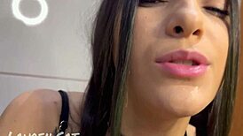Wandinha Addams' Sensational Blowjob: Deepthroat and Cumshot Close-Up
