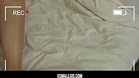 Violet Rain catches stepbrother watching porn and intervenes