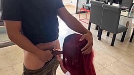 Morra Sucks Stepfather's Cock Then Gets Fucked By Him