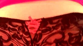 Krystal bent over in lace panties for intimate encounter