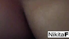 Check this hot blonde Nikita Von James in a handheld solo sesh! 🔥