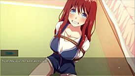 BDSM Hentai Game Ep 1: Shibari Ropes Bind Cute Classmate