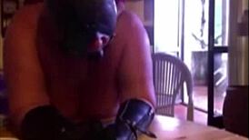 Old Wife Augusta Bound, Hooded, Choked, Gagged, And Fucked Hard