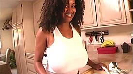 Big Natural Tits Seduce White Guy Into Passionate Cowgirl Riding