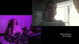 Naked playthrough of Evil Within 2 with monster tits