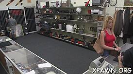 Sexy Darling Banging Hard in Shop