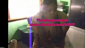 April rains popping her saggy tits and ass while dancing in gold and black fit, bbw style 😍