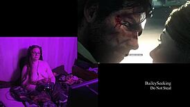 Naked playthrough of Evil Within 2 with monster tits