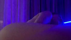 Redheaded teen stretches her wet pussy holes intensely on webcam close-up.