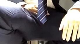 cum before interview? gotta release that tension in the group orgy 😏