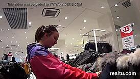 Wow, Czech nympho seduced at shopping centre! How did she get pounded in POV?