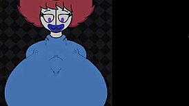 hey, trixie the clown bangs with a monster cock in this game