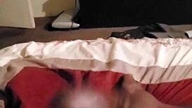 chocolate jerk off leads to massive cumshot, so tasty