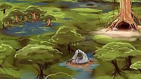 Opal from four elements trainer plays with pussy and boobs 😏