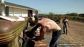 Redneck Jock Fucks Farmer's Ass