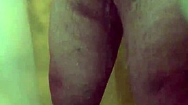 Fat Redheaded Guy Scrubs Gay Cock in Shower