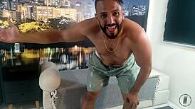 omg, rebecca santos in hardcore pov anal with blonde latina orgasm and cumshot 😘