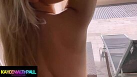 Gorgeous Blonde Latina Rides in Hotel Room