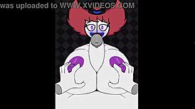 hey, trixie the clown bangs with a monster cock in this game