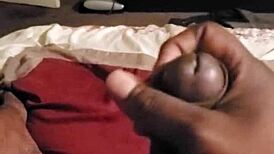 chocolate jerk off leads to massive cumshot, so tasty