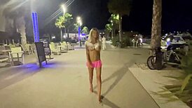 monika fox went naked to dinner, then walked the city at night