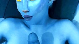 Avatar Girl Bent Over For Monster Cock