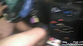 Public handjob caught on a busy street, wow!