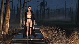 Fallout 4 open for fuck fashion in hentai style.