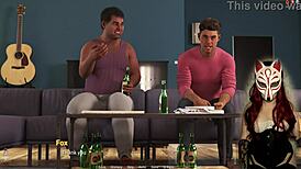 Milf in stockings: oral sex with an older man