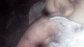 A rock hard cock stands ready for action in the scene