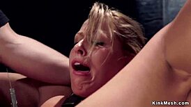 Blonde Sub Gets Anal Fucked Hard And Cummed With Intense Choking In BDSM Scene