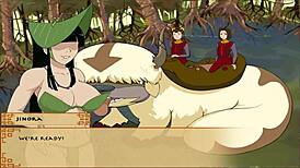 Opal from four elements trainer plays with pussy and boobs 😏