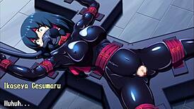 Hey, check this Exorcist Shrine Maiden Miharu in wild bondage action, it's crazy!