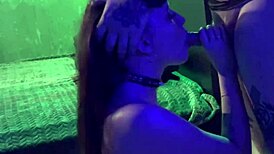 Cyberpunk sex blowjob and creampie in a post-apocalyptic bunker