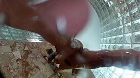 Christy Mack's backstage lesbian shower fun