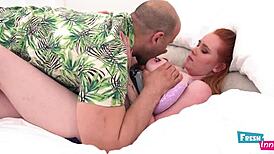 fresh innocent busty redhead teen 18+ gets fucked hard by big cock