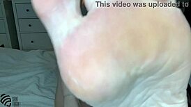 Liza Virgin showcases foot fetish in heels