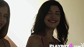 perfect lesbian teens oksana oksi and kay j pose for playboy4 com