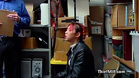 i watch the officer fuck my milf asian pussy at work