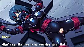 Hey, check this Exorcist Shrine Maiden Miharu in wild bondage action, it's crazy!