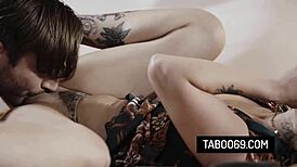 Inked Slut Vanessa Vega Enjoys Rough Sex With Blowjob