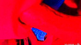 sexy maid gives a close-up pov blowjob with cum swallow.