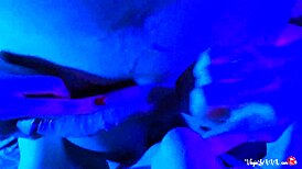 sexy maid gives a close-up pov blowjob with cum swallow.